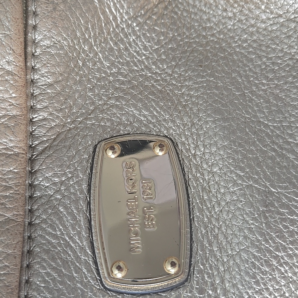 Michael Kors Gold Metallic Backpack - Picture 2 of 6